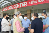 सीएम तीरथ ने रायपुर में कोविड केयर सेंटर का औचक निरीक्षण किया