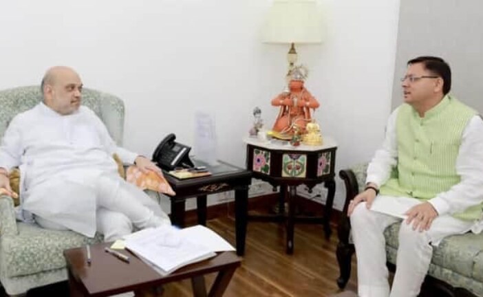 सीएम धामी ने की नई दिल्ली में गृह मंत्री अमित शाह से मुलाकात, कई मुद्दों पर हुई चर्चा 