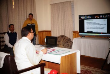  मुख्यमंत्री श्री पुष्कर सिंह धामी ने  प्राकृतिक कृषि एवं डिजिटल एग्रीकल्चर मिशन से सम्बंधित कार्यक्रम पर आयोजित बैठक में नैनीताल क्लब से वर्चुअल प्रतिभाग किया