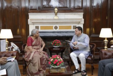 सीएम ने केंद्रीय वित्त मंत्री से भेंट कर उत्तराखंड राज्य से संबंधित विषयों पर की चर्चा