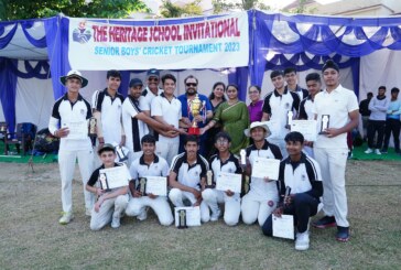 हेरिटेज स्कूल इनविटेशनल क्रिकेट टूर्नामेंट का खिताब माँ आनन्दमयी मेमोरियल स्कूल ने जीता
